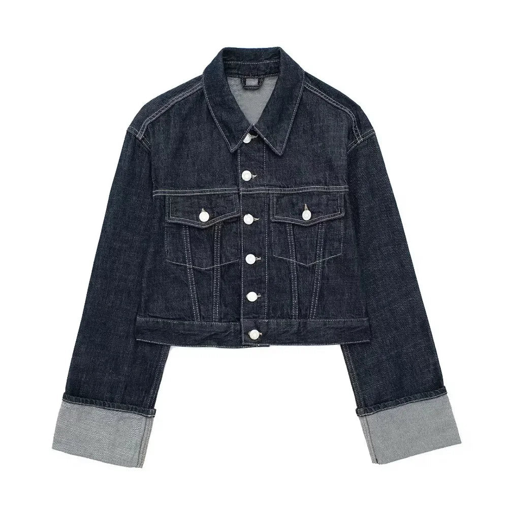 Veste en jean femme moderne élégante
