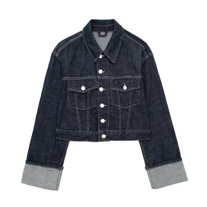 Veste en jean femme moderne élégante