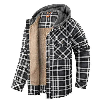 Gerald - Karierte Flanelljacke Warm - IdealeKleiden