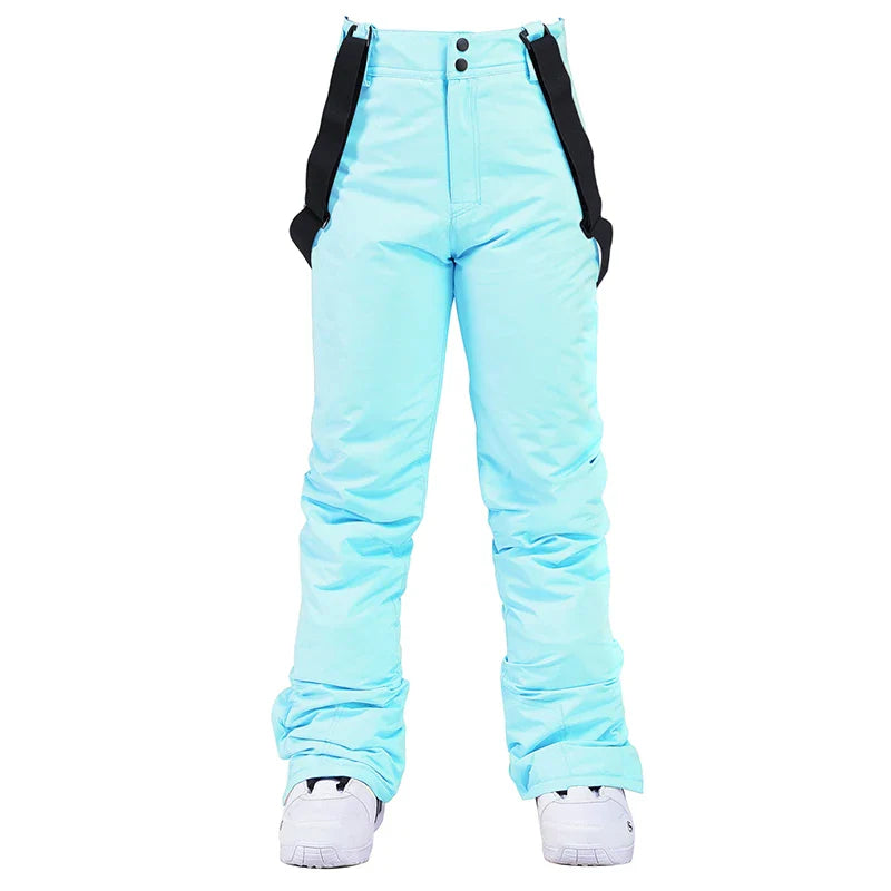 Pantalon de ski unisexe d'hiver à bretelles