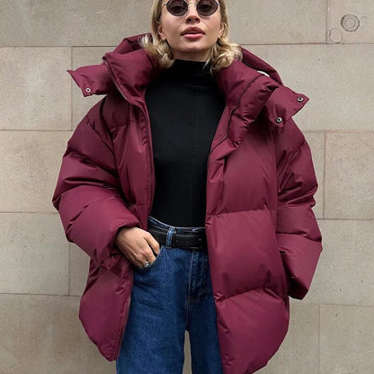 Grande veste à capuche oversize pour femme