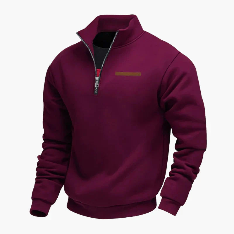 Sweat-shirt col montant de voyage pratique