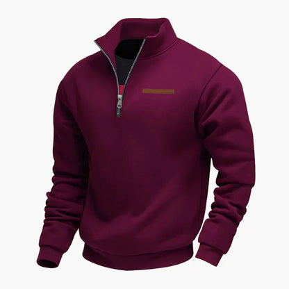 Sweat-shirt col montant de voyage pratique