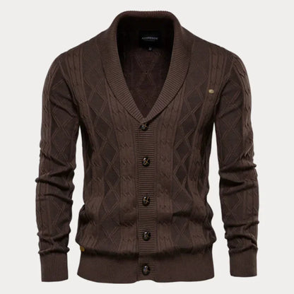 Cardigan homme chaud confortable boutons