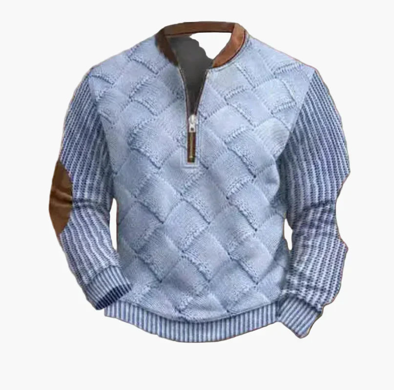 Pull-over pour homme, chaud, moderne, col montant