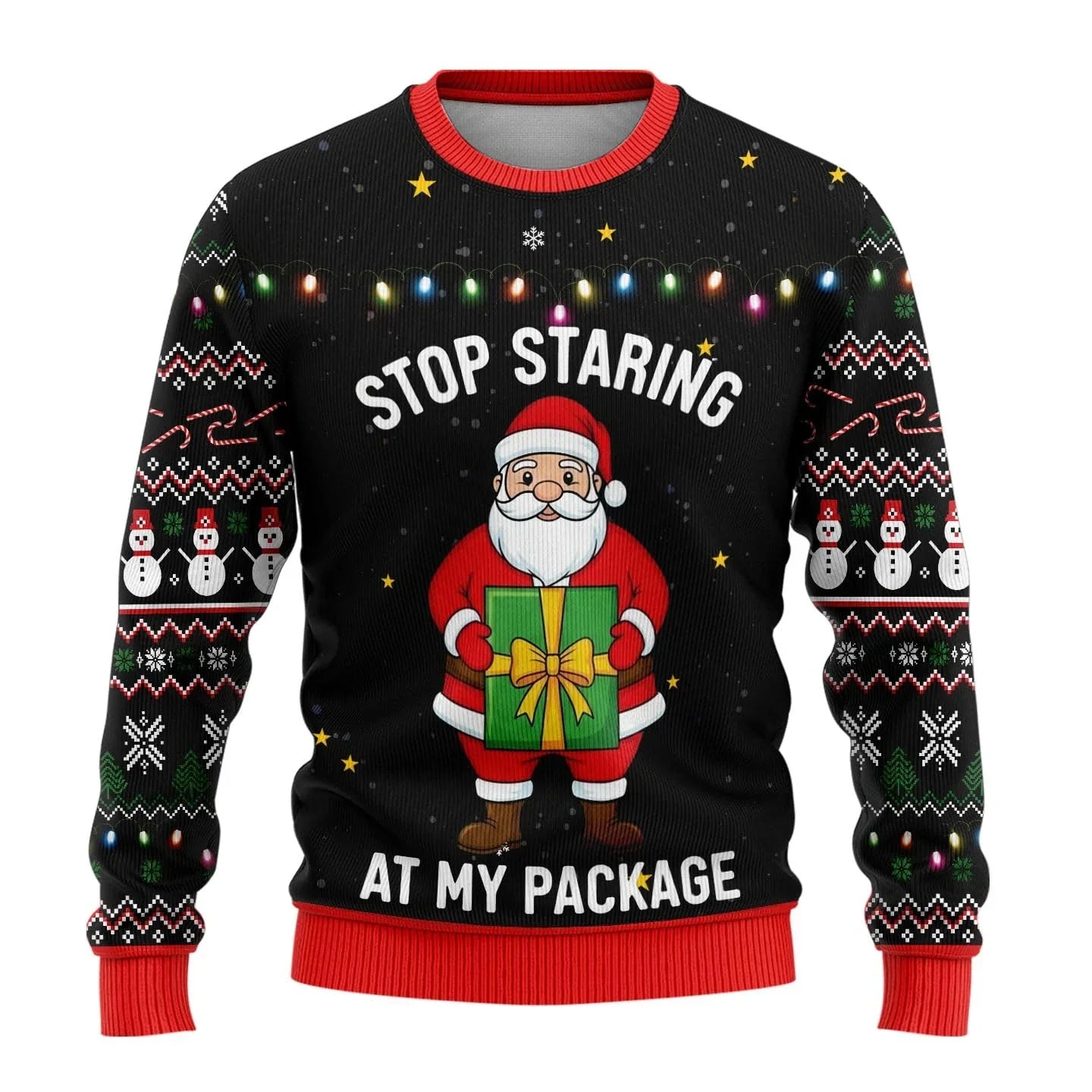 Pull de Noël homme motif bonhomme de neige