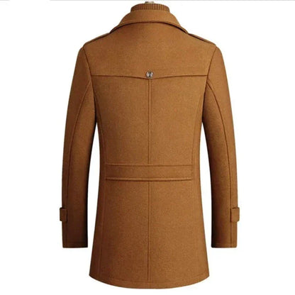 Stylischer Wollmantel Herren Modern - IdealeKleiden