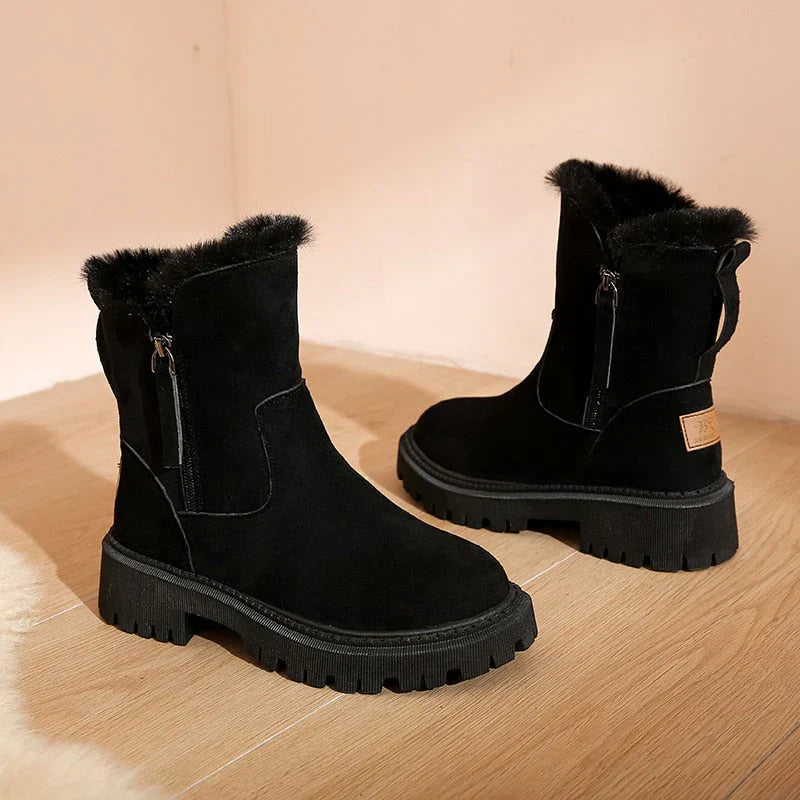 Bottes d'hiver Femme Cheville Chaud