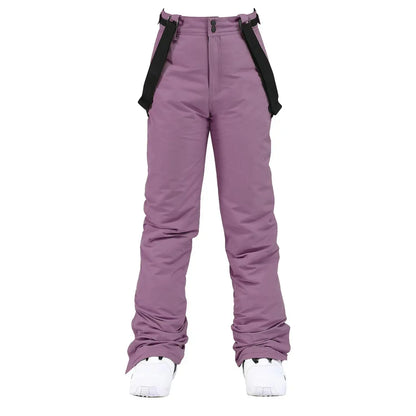 Pantalon de ski unisexe d'hiver à bretelles