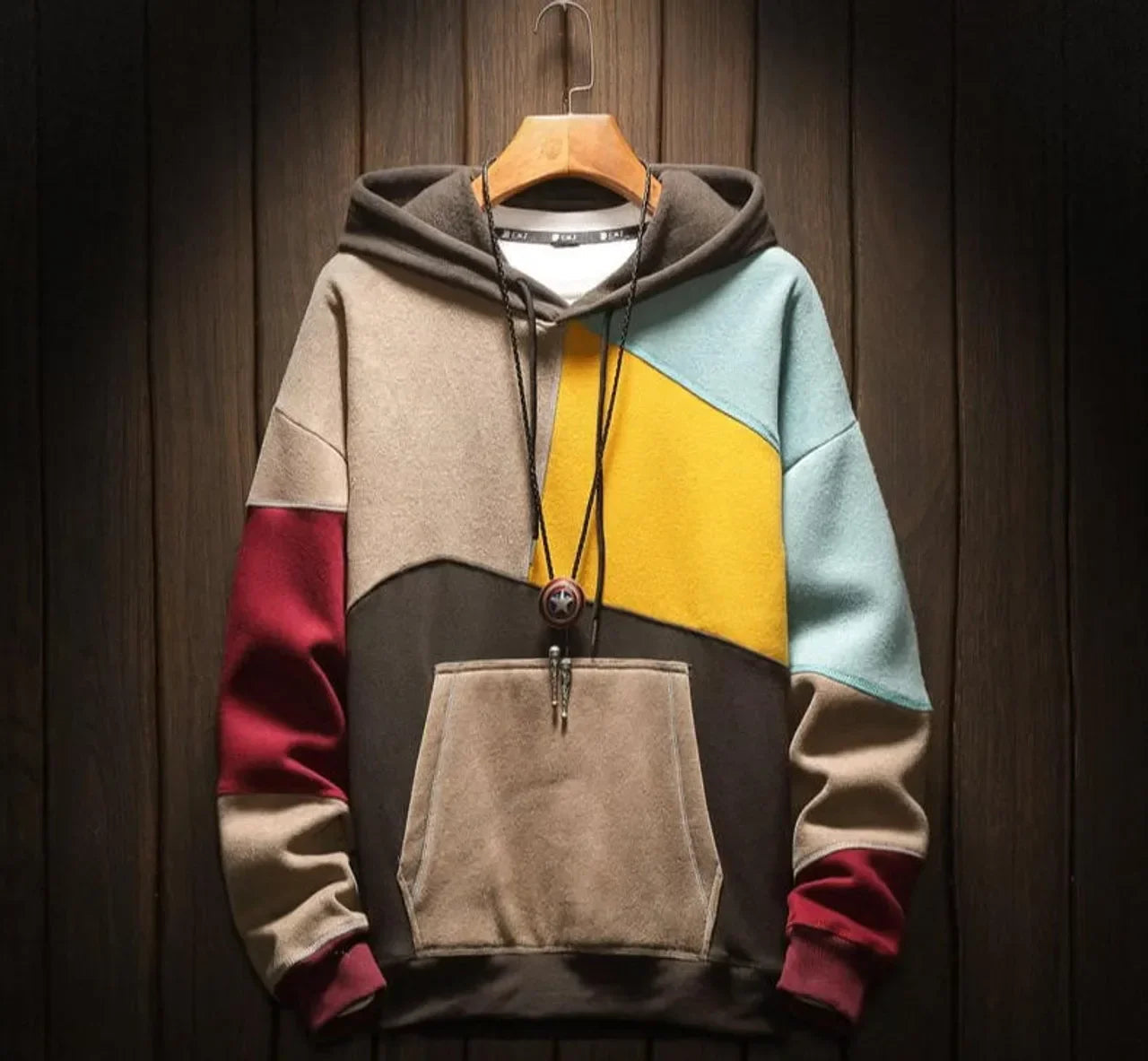 Kapuzenpullover Herren Modern Bunt - IdealeKleiden