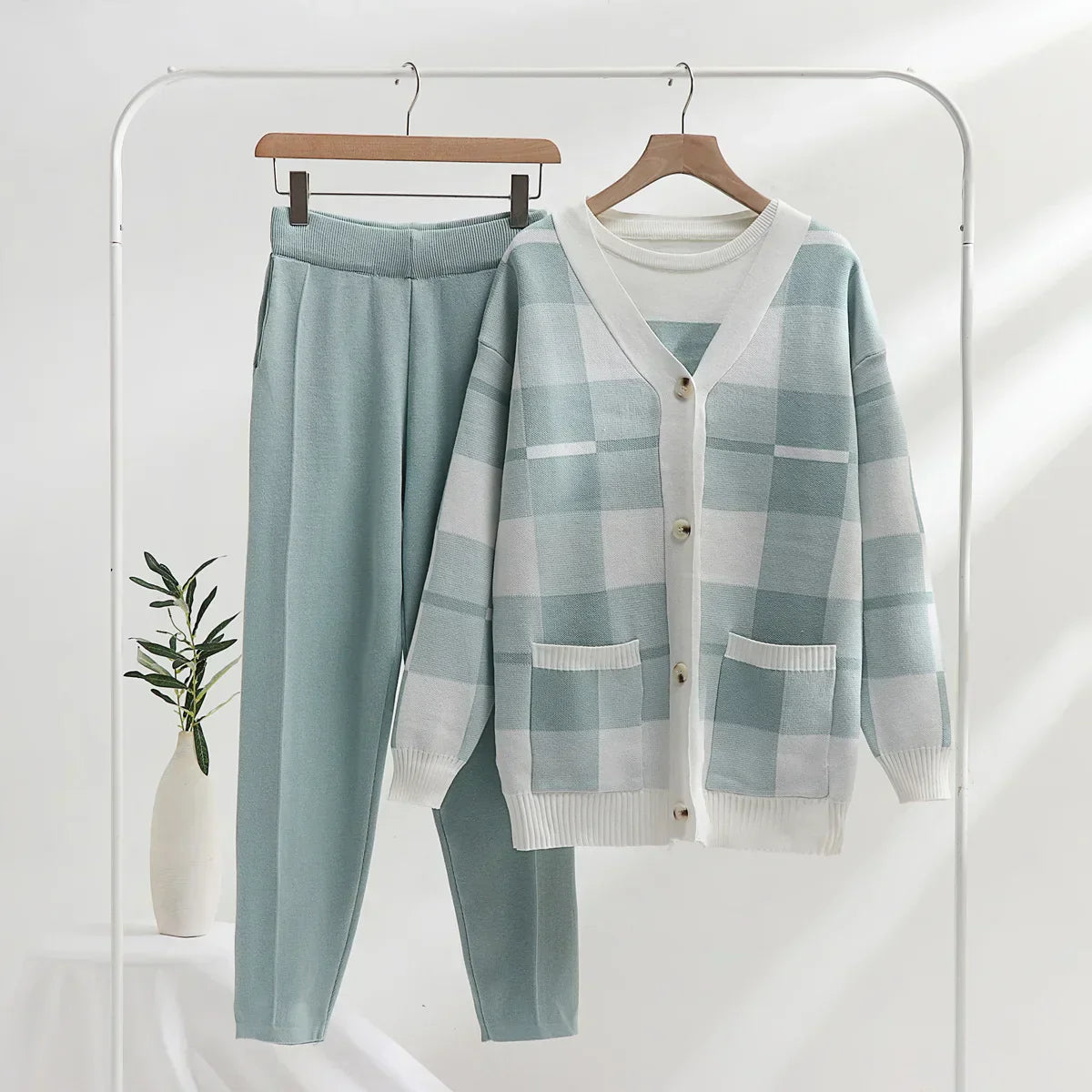 Ensemble 3 pièces doux pour femme