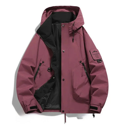 Veste d'extérieur pour homme Capuche Fermeture éclair