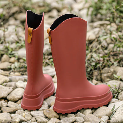 Bottes de pluie femme hautes imperméables confortables