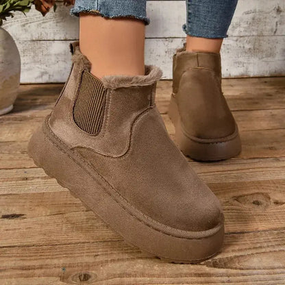 Élégantes bottes d'hiver noires pour femme