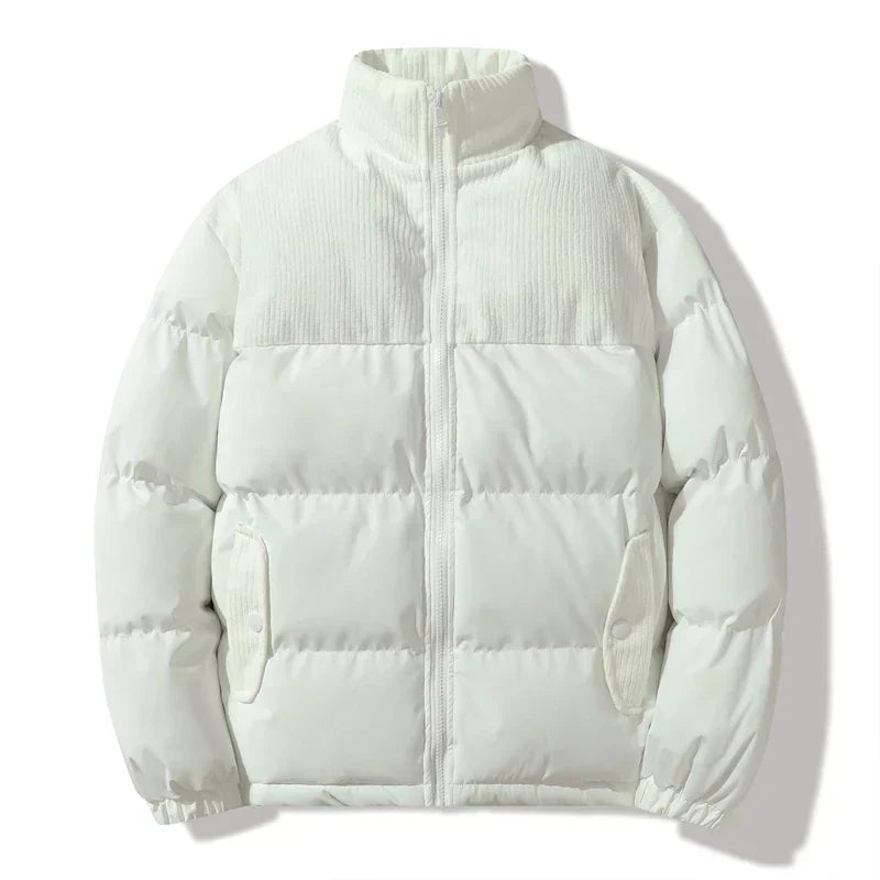 Veste unisexe matelassée style velours côtelé