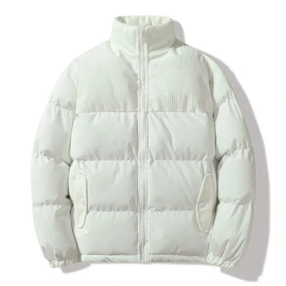 Veste unisexe matelassée style velours côtelé