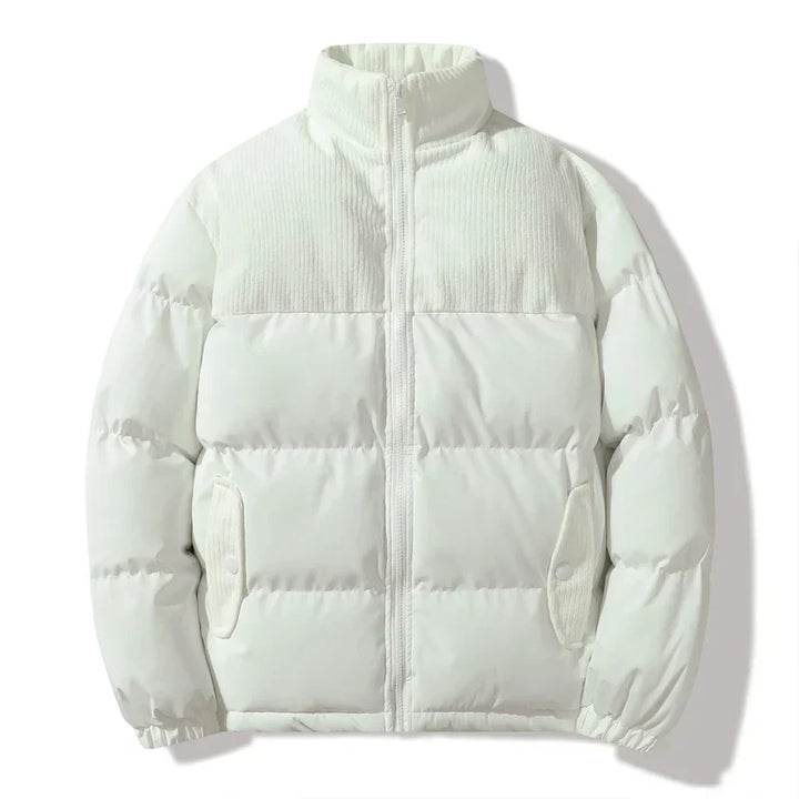 Veste unisexe matelassée style velours côtelé