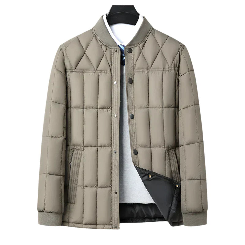Veste Homme Beige Légèrement Matelassée