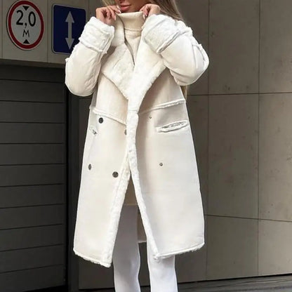 Manteau en fausse fourrure élégant pour femme