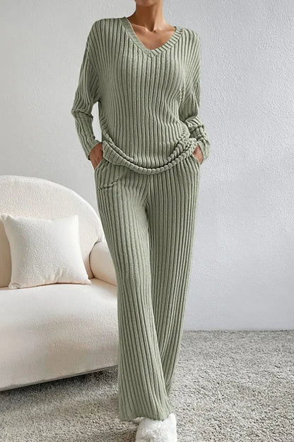 Ensemble de salon 2 pièces en coton pour femme