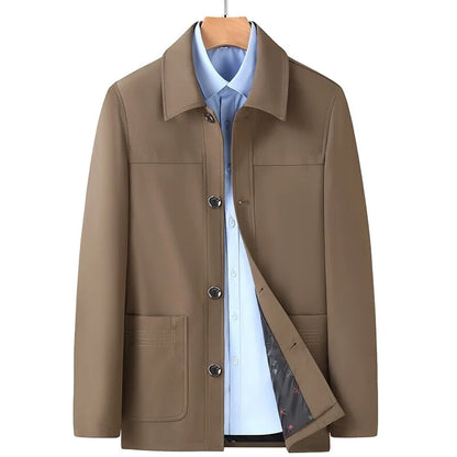 Veste d'extérieur végane avec poches et boutons