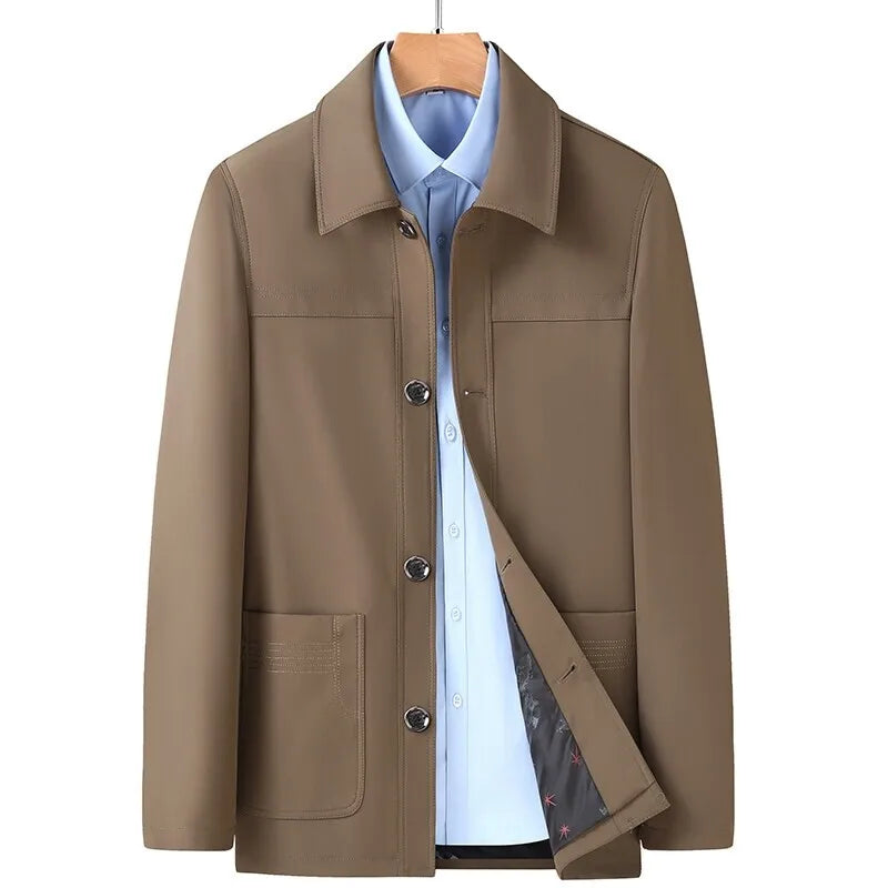 Veste décontractée avec poches plaquées et boutons