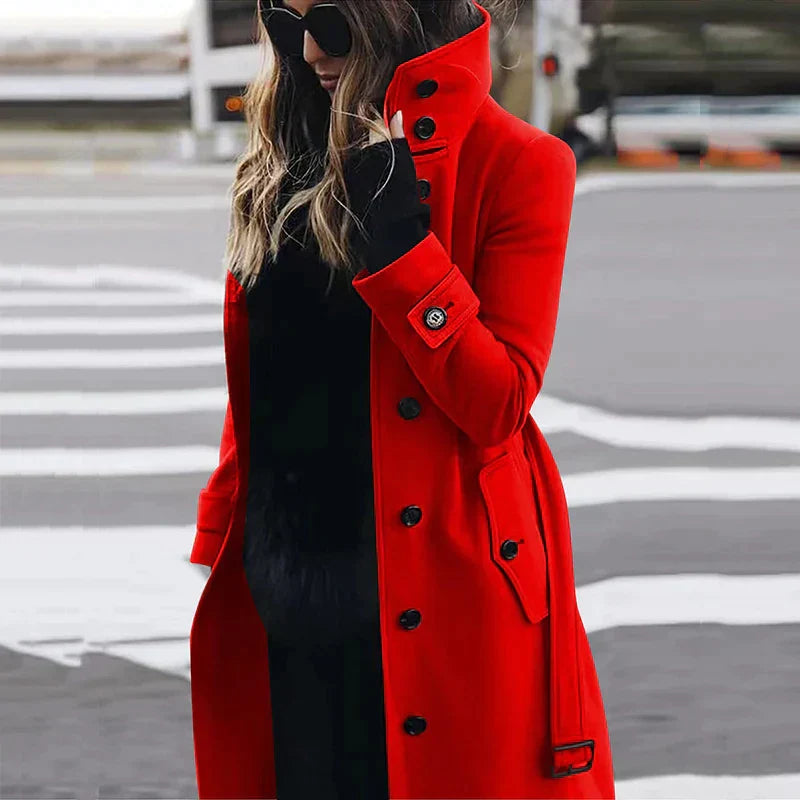 Eleganter Damen Trenchcoat Herbst Modell - IdealeKleiden