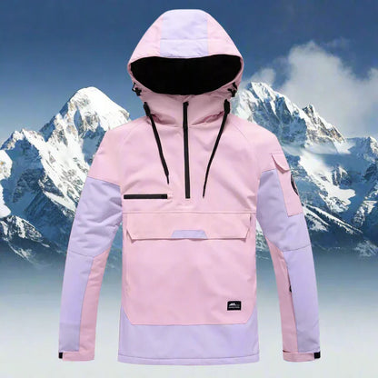 Damen Skijacke Winter Warm Isoliert Mit Kapuze - IdealeKleiden