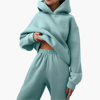 Ensemble de salon confortable Surdimensionné Sweat à capuche Pantalon de jogging