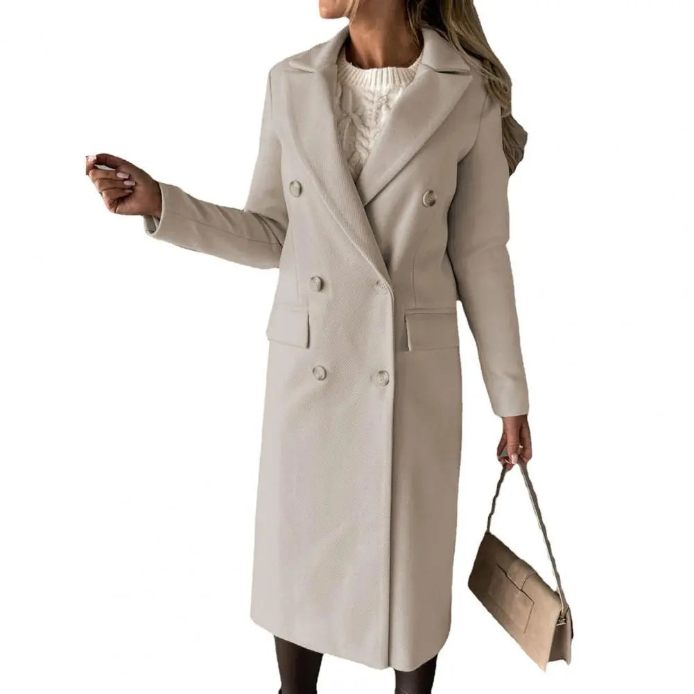 Élégante veste longue femme tendance