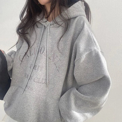 Grand Hoodie Femme avec Broderie