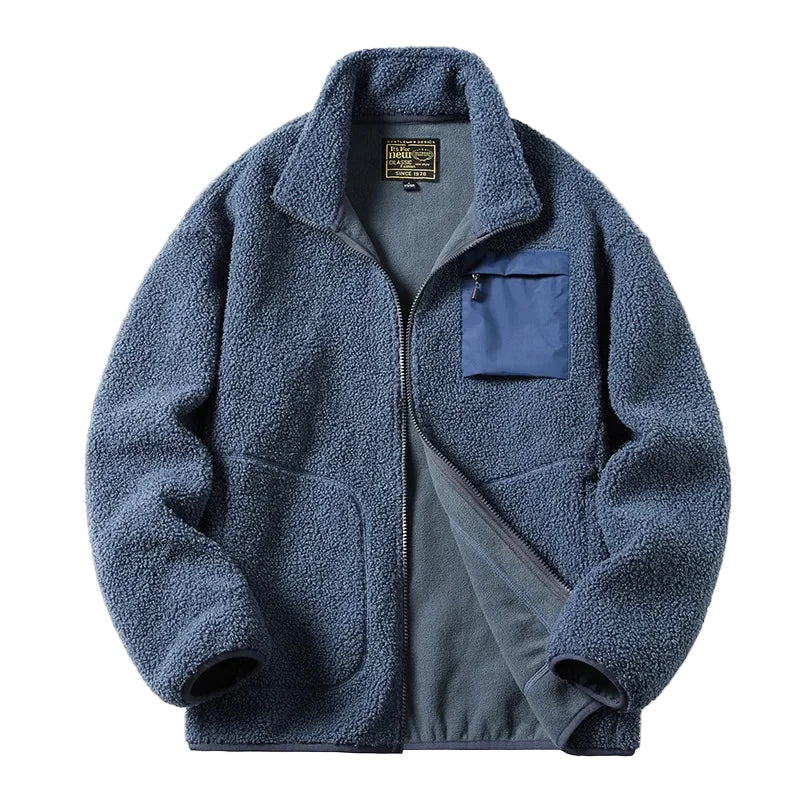 Unisex Fleecejacke Outdoor Stil Reißverschluss - IdealeKleiden