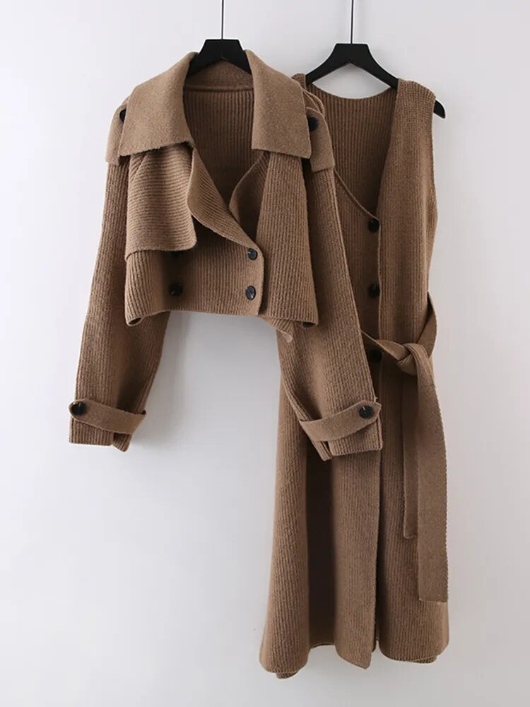 Ensemble élégant 2 pièces veste et robe