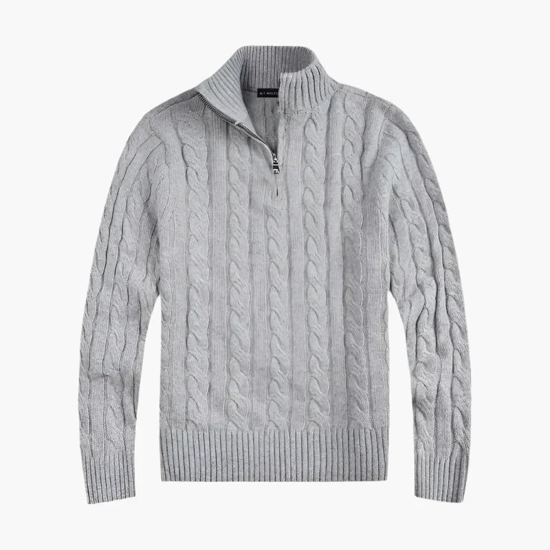 Pull en maille torsadée élégant, look décontracté