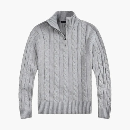 Pull en maille torsadée élégant, look décontracté