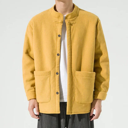 Veste en velours côtelé Confortable Décontracté