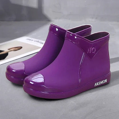 Bottes imperméables à fermeture éclair pour femme