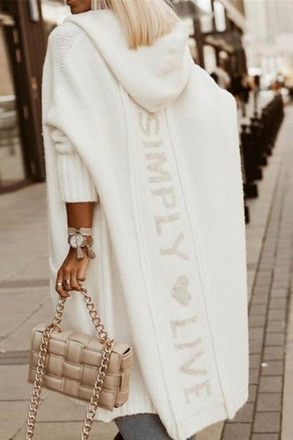 Veste femme stylée longue à capuche hiver