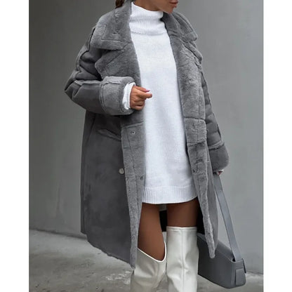 Manteau en fausse fourrure élégant pour femme
