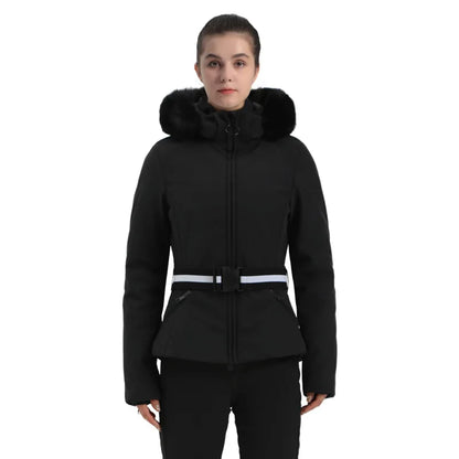 Veste de ski femme, motif hivernal, chaude