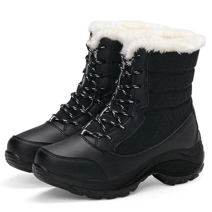 Bottes d'hiver femme - Doublées - Déperlantes - Semelle plateforme