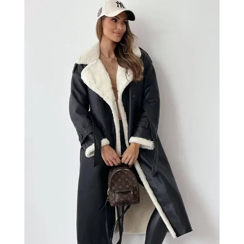 Élégant manteau d'hiver pour femme