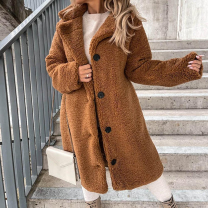 Manteau d'hiver doux pour femme