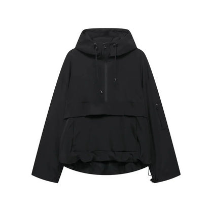 Veste de ski femme élégante à capuche, veste d'hiver
