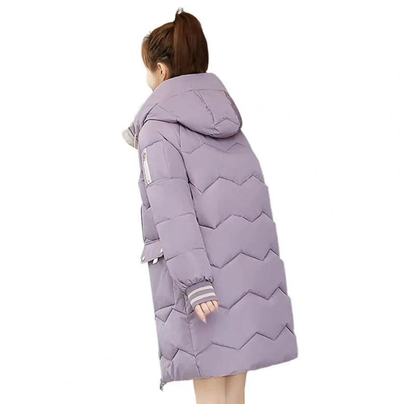 Longue Veste Femme Doublée Chaude Hiver