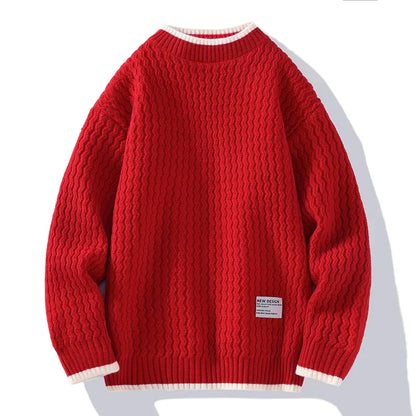Pull en tricot texturé pour homme