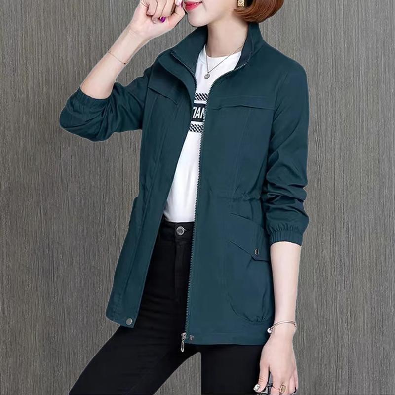 Veste mi-saison col montant pour femme