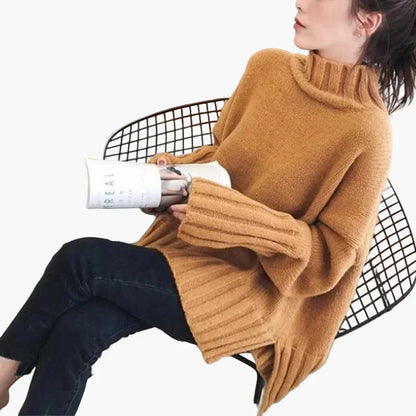 Grand pull oversize col montant hiver