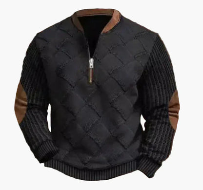 Pull-over pour homme, chaud, moderne, col montant