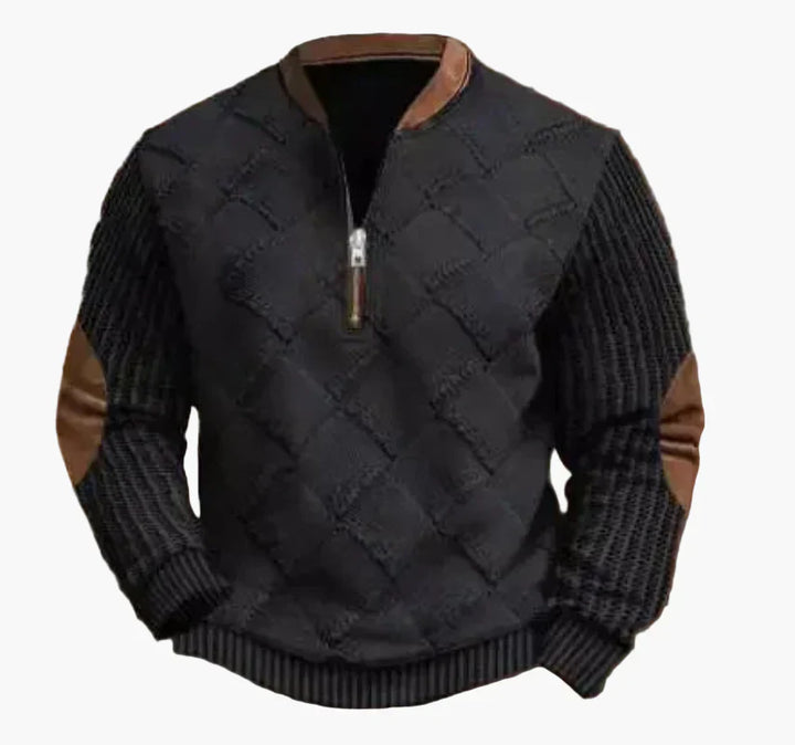Pull-over pour homme, chaud, moderne, col montant